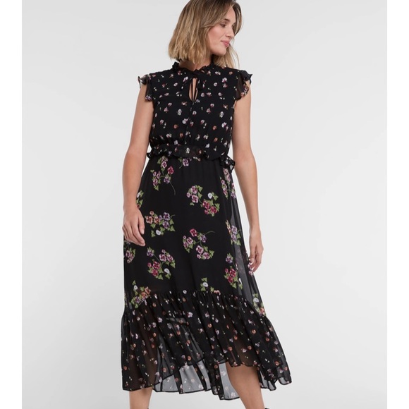 Taylor Dresses & Skirts - Taylor ruffled chiffon dress size 14